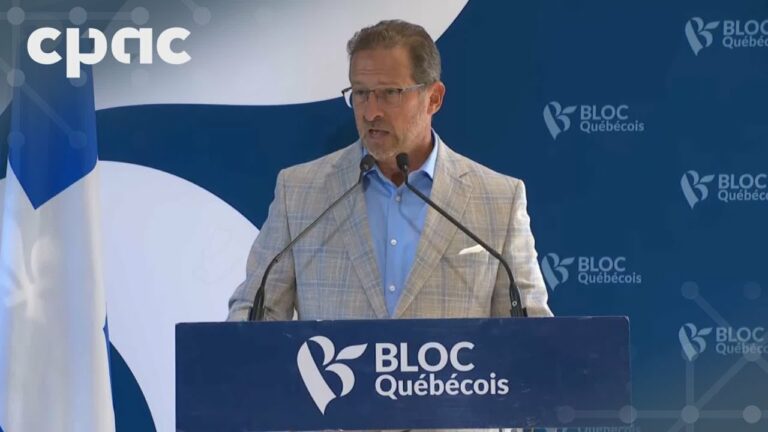 Allocution au caucus du chef du Bloc YF Blanchet – 8 septembre 2025