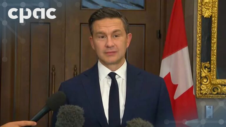 Conservative Leader Pierre Poilievre speaks with reporters on Parliament Hill – September 16, 2025
