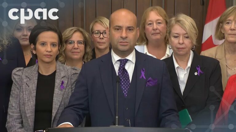 Conservative MP Frank Caputo makes an announcement on Parliament Hill – September 18, 2025