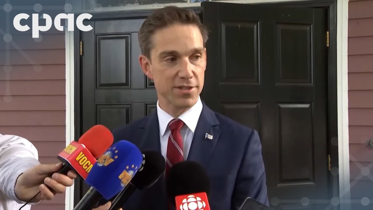 John Hogan speaks with reporters as N.L. election gets underway – September 15, 2025