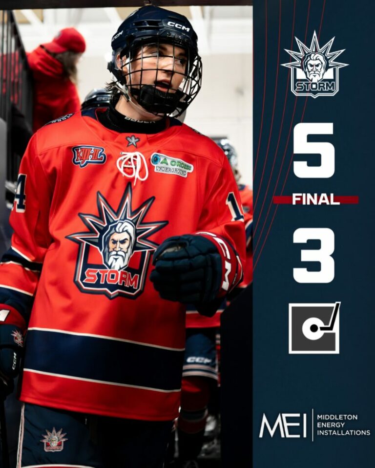 Storm Down Cents 5-3 in Merritt in Ex. Play